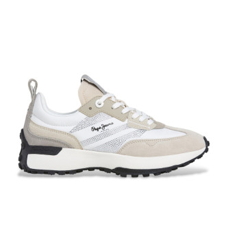 Pepe Jeans Lucky Party Lder Sneakers hvid