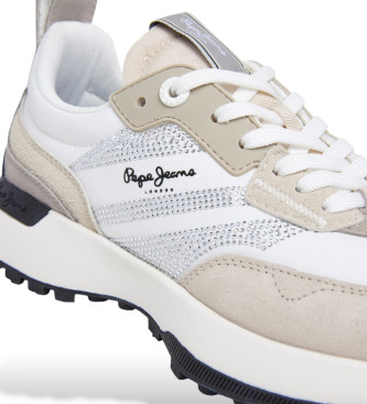 Pepe Jeans Lucky Party Lder Sneakers hvid