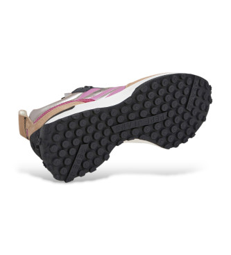 Pepe Jeans Sneakers Lucky Shiny Beige in pelle