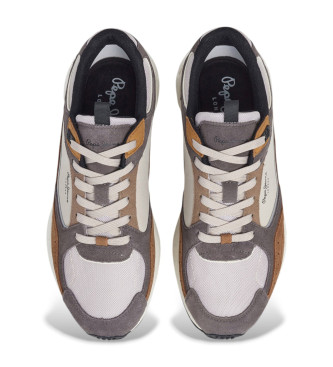 Pepe Jeans Leder Turnschuhe Marlon Sports grau