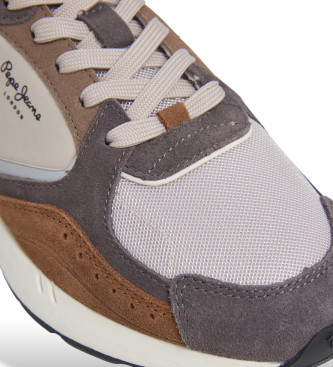 Pepe Jeans Leder Turnschuhe Marlon Sports grau