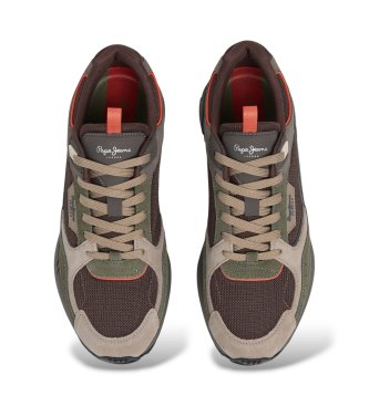 Pepe Jeans Zapatillas de piel Marlon verde