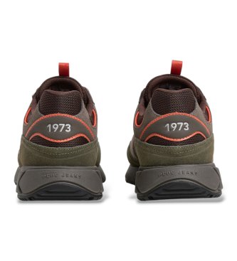 Pepe Jeans Zapatillas de piel Marlon verde