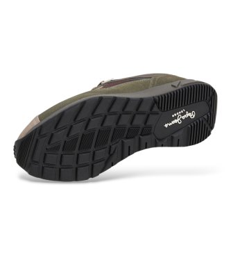 Pepe Jeans Zapatillas de piel Marlon verde