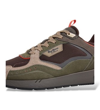 Pepe Jeans Zapatillas de piel Marlon verde
