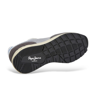 Pepe Jeans Marlon Vibe Leder Turnschuhe grau