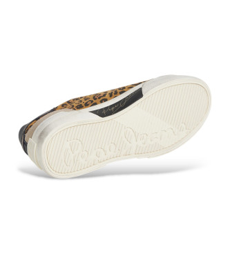 Pepe Jeans Sneakers in pelle beige Milan Fierce