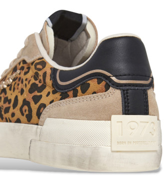 Pepe Jeans Sneakers in pelle beige Milan Fierce