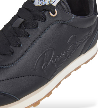 Pepe Jeans Onde Dress Leather Sneakers preto