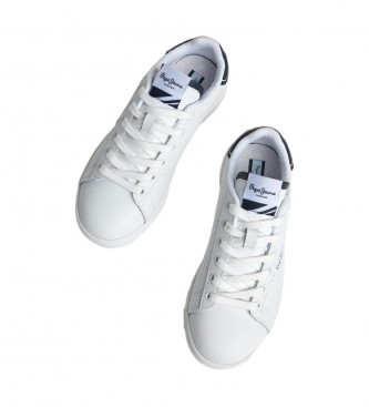 Pepe Jeans Player Basic B white leather trainers