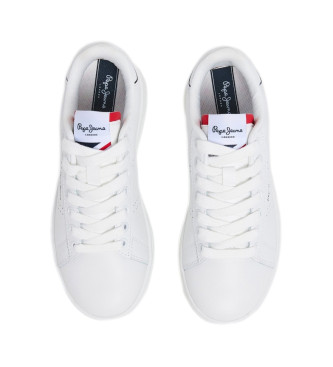 Pepe Jeans Player Basic Leather Sneakers branco