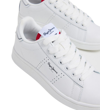 Pepe Jeans Player Basic Sneakers i lder hvid
