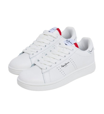 Pepe Jeans Zapatillas de Piel Player Basic blanco