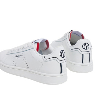 Pepe Jeans Zapatillas de Piel Player Basic blanco