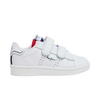 Pepe Jeans Player Basic Leather Sneakers branco