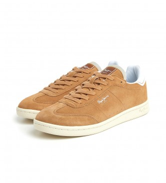 Pepe Jeans Leather Sneakers Player Bevis M brown