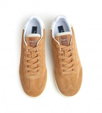 Pepe Jeans Leather Sneakers Player Bevis M brown