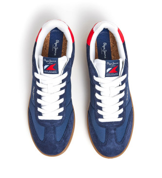 Pepe Jeans Player Combi Leather Sneakers blue