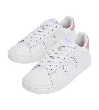 Pepe Jeans Player Night Leather Sneakers white