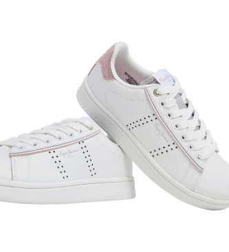 Pepe Jeans Player Night Leather Sneakers branco
