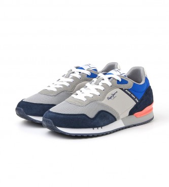 Pepe Jeans Leather shoes Running London One grey