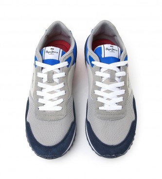 Pepe Jeans Leather shoes Running London One grey