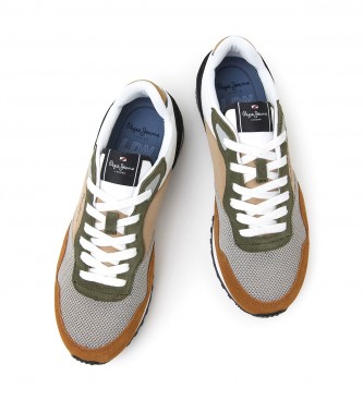 Pepe Jeans Sapatos de couro Running London One brown