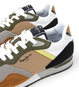 Pepe Jeans Sapatos de couro Running London One brown