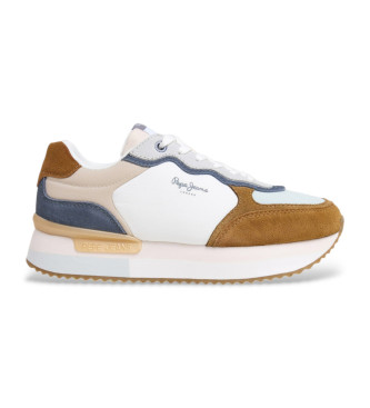 Pepe Jeans Rusper Class mehrfarbige Turnschuhe aus Leder