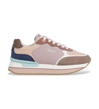 Pepe Jeans Rusper Combi Leder Turnschuhe braun