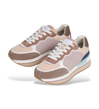 Pepe Jeans Rusper Combi Leder Turnschuhe braun