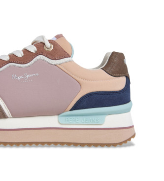 Pepe Jeans Rusper Combi Leder Turnschuhe braun