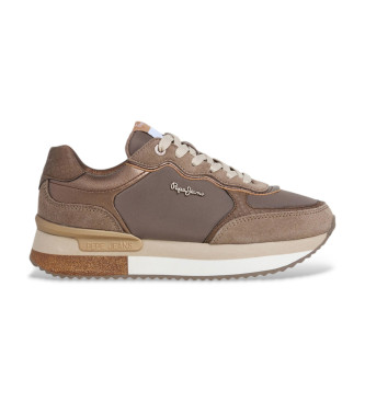Pepe Jeans Rusper Glam Leder Turnschuhe braun