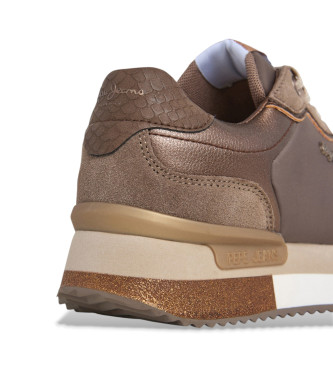 Pepe Jeans Rusper Glam Leder Turnschuhe braun