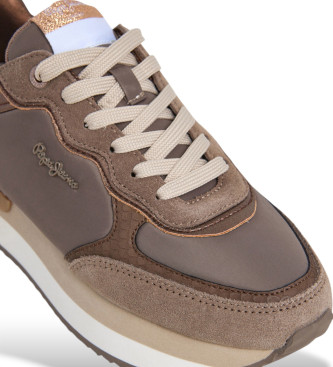Pepe Jeans Rusper Glam Leder Turnschuhe braun