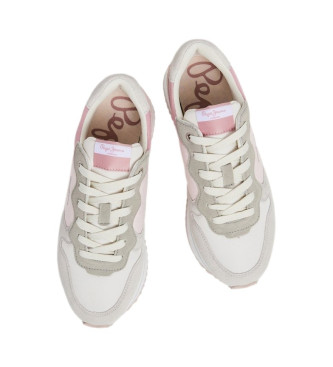 Pepe Jeans Baskets en cuir Rusper Jelly rose