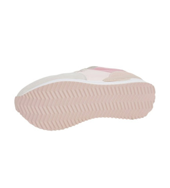 Pepe Jeans Baskets en cuir Rusper Jelly rose