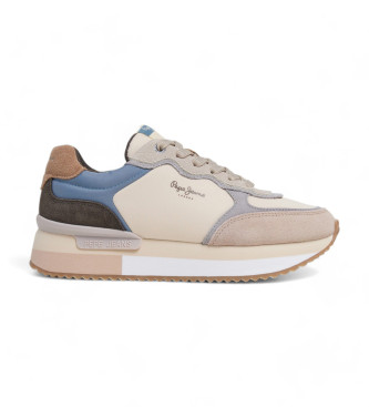 Pepe Jeans Rusper Mania beige Sneakers i lder beige