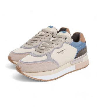 Pepe Jeans Rusper Mania beige Sneakers i lder beige