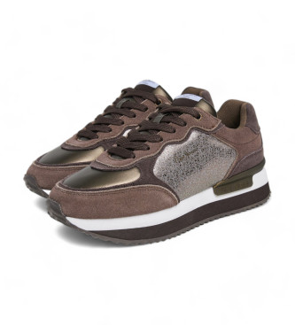 Pepe Jeans Rusper Stars lder sneakers brun