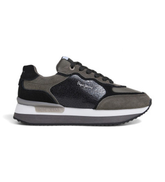 Pepe Jeans Rusper Stars Lder Sneakers sort