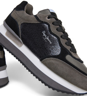 Pepe Jeans Rusper Stars lder sneakers svart