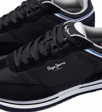 Pepe Jeans Chaussures Tour Classic en cuir noir 