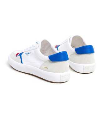 Pepe Jeans Travis Brit Leather Sneakers branco