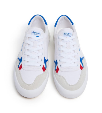 Pepe Jeans Travis Brit Leather Sneakers branco