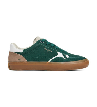 Pepe Jeans Travis Free Leather Sneakers green