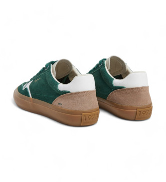 Pepe Jeans Travis Free Leather Sneakers green