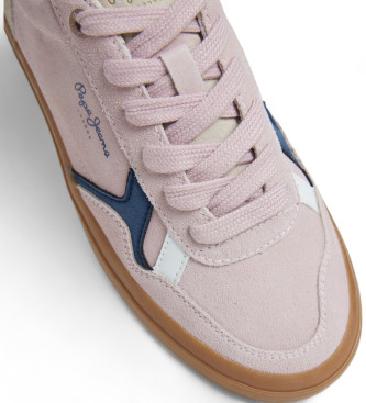 Pepe Jeans Travis Retro Leather Sneakers pink