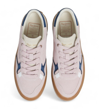 Pepe Jeans Travis Retro Lder Sneakers pink