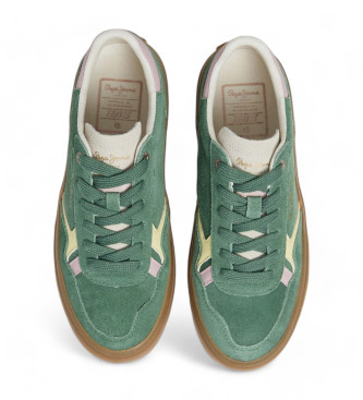 Pepe Jeans Zapatillas de Piel Travis Retro verde